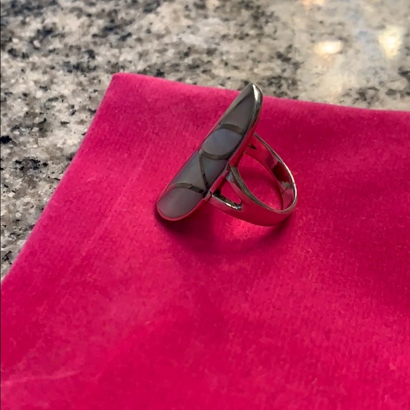 Mother of Pearl Inlay sterling silver ring - Picture 6 of 8